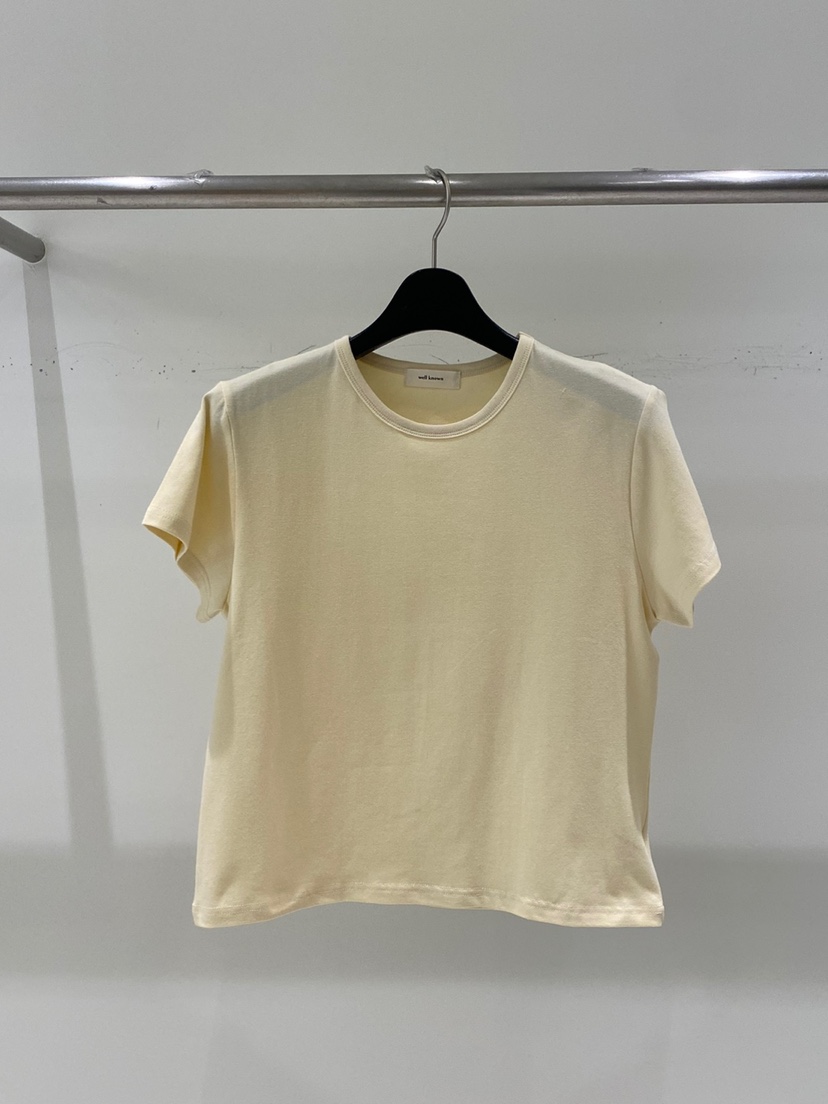 WELL KNOWN韓國直郵女裝新款時尚職業熱賣25春夏人氣真品T恤BANELT恤圖色2