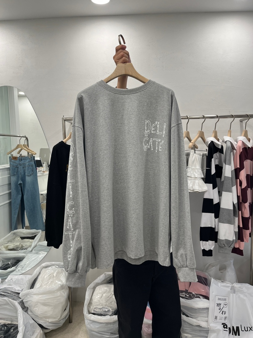 DELICATE韓國直郵東大門代購女裝新品熱賣休閑時尚推薦長袖T恤DELICATE長袖T恤圖色2
