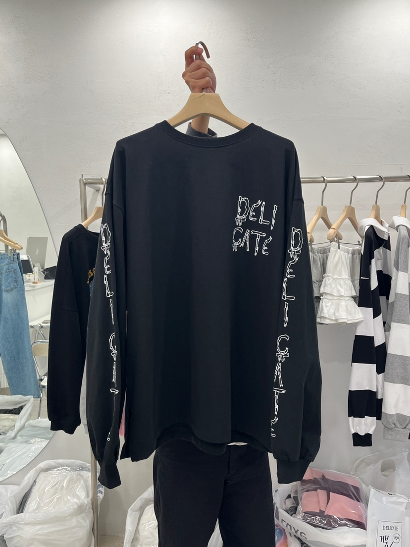 DELICATE韓國直郵東大門代購女裝新品熱賣休閑時尚推薦長袖T恤DELICATE長袖T恤圖色3