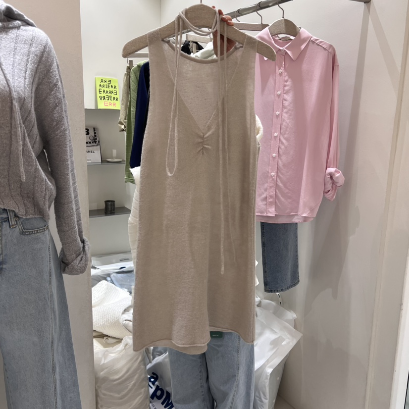 ASOME韓國直郵東大門實拍女裝新品休閑推薦25春夏連衣裙不含內搭A.SOME連衣裙