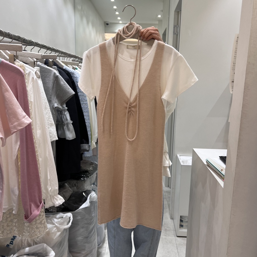 ASOME韓國直郵東大門實拍女裝新品休閑推薦25春夏連衣裙不含內搭A.SOME連衣裙圖色3