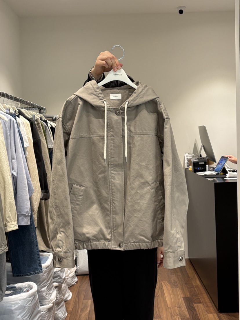 GABRIELLE韓國直郵女裝新品休閑25春夏真品人氣時尚夾克連帽GABRIELLE夾克圖色2