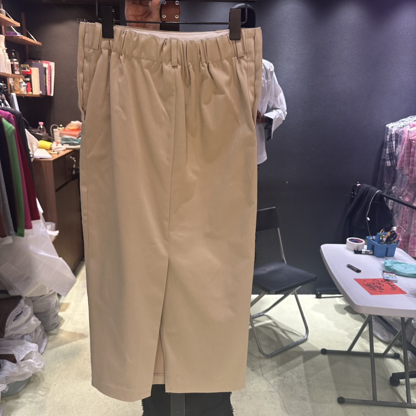 CHAVI韓國直郵女裝新品職業人氣推薦真品25春夏熱賣長裙含腰帶CHAVI長裙