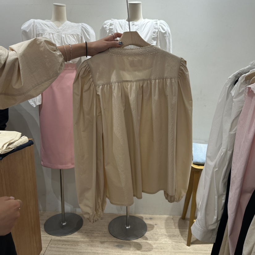 ASSEMBLY韓國直郵女裝新款25春夏真品時尚推薦職業襯衫蕾絲衫ASSEMBLY襯衫/蕾絲衫