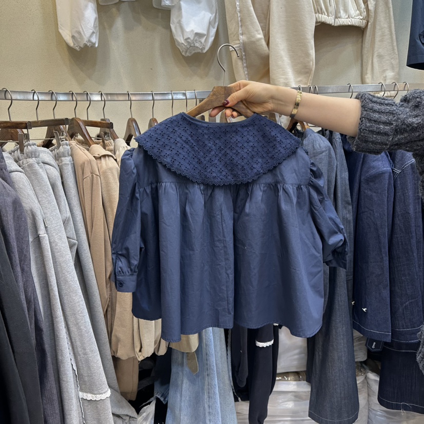 BAMBOLINA東大門代購女士新品人氣休閑時尚25春夏襯衫蕾絲衫BAMBOLINA襯衫/蕾絲衫
