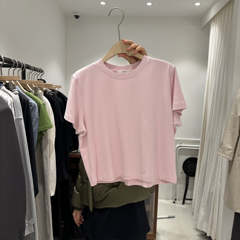 IRVINE韓國代購女士新款時尚真品25春夏休閑熱賣推薦T恤短款IRVINET恤圖色2