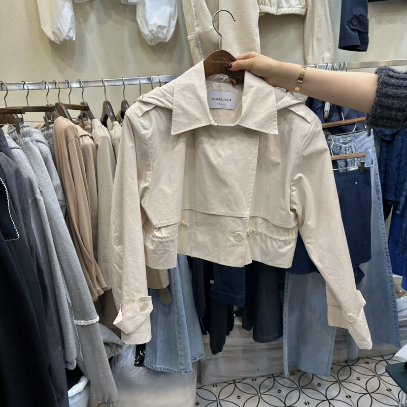 BAMBOLINA東大門代購女裝新品25春夏人氣熱賣真品休閑職業夾克BAMBOLINA夾克