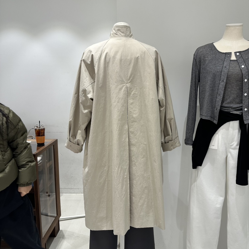 IRVINE東大門直郵女士新品職業25春夏熱賣真品休閑長款風衣IRVINE長款風衣