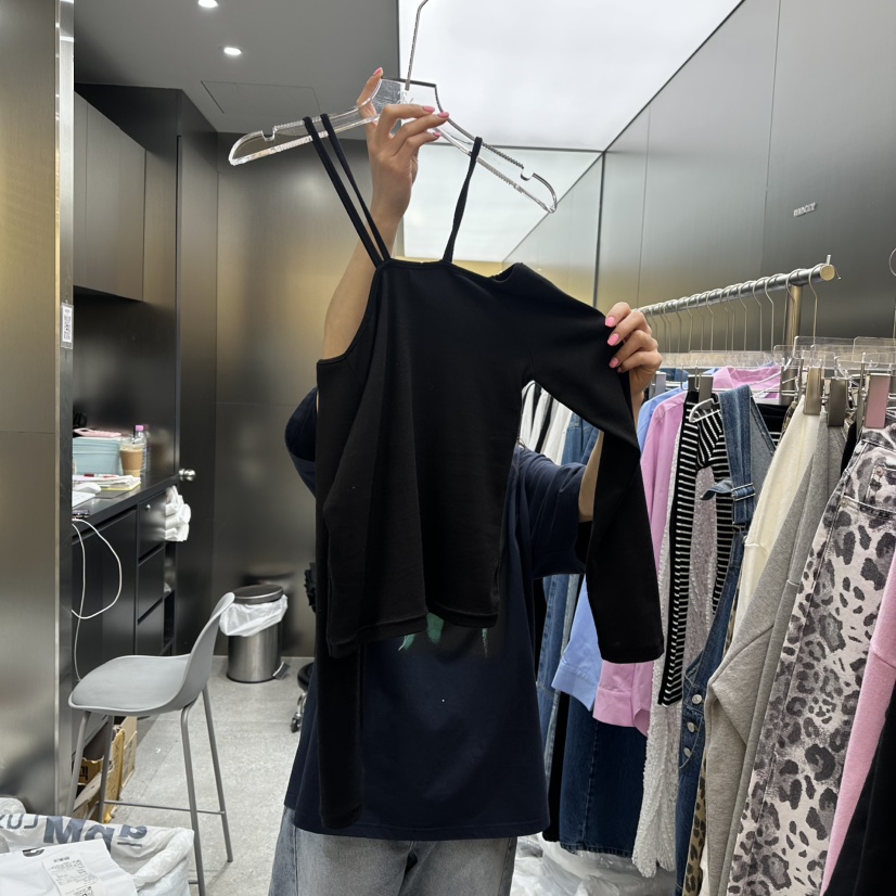 MADCITY韓國直郵女裝新品真品25春夏休閑熱賣人氣職業長袖T恤MADCITY長袖T恤