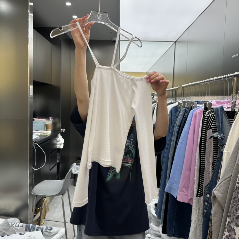 MADCITY韓國直郵女裝新品真品25春夏休閑熱賣人氣職業長袖T恤MADCITY長袖T恤圖色1