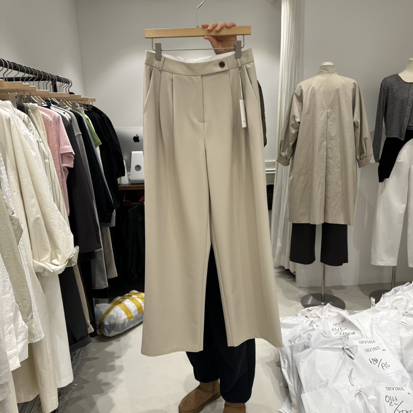 IRVINE韓國直郵女裝新品25春夏熱賣休閑人氣推薦時尚休閑褲IRVINE休閑褲圖色1