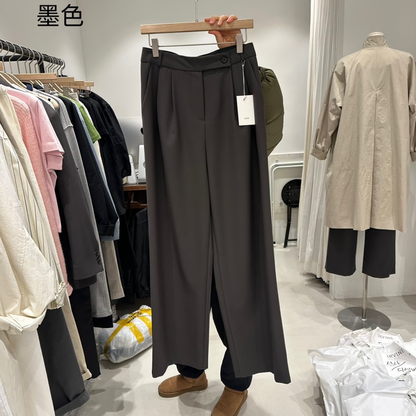 IRVINE韓國直郵女裝新品25春夏熱賣休閑人氣推薦時尚休閑褲IRVINE休閑褲圖色2
