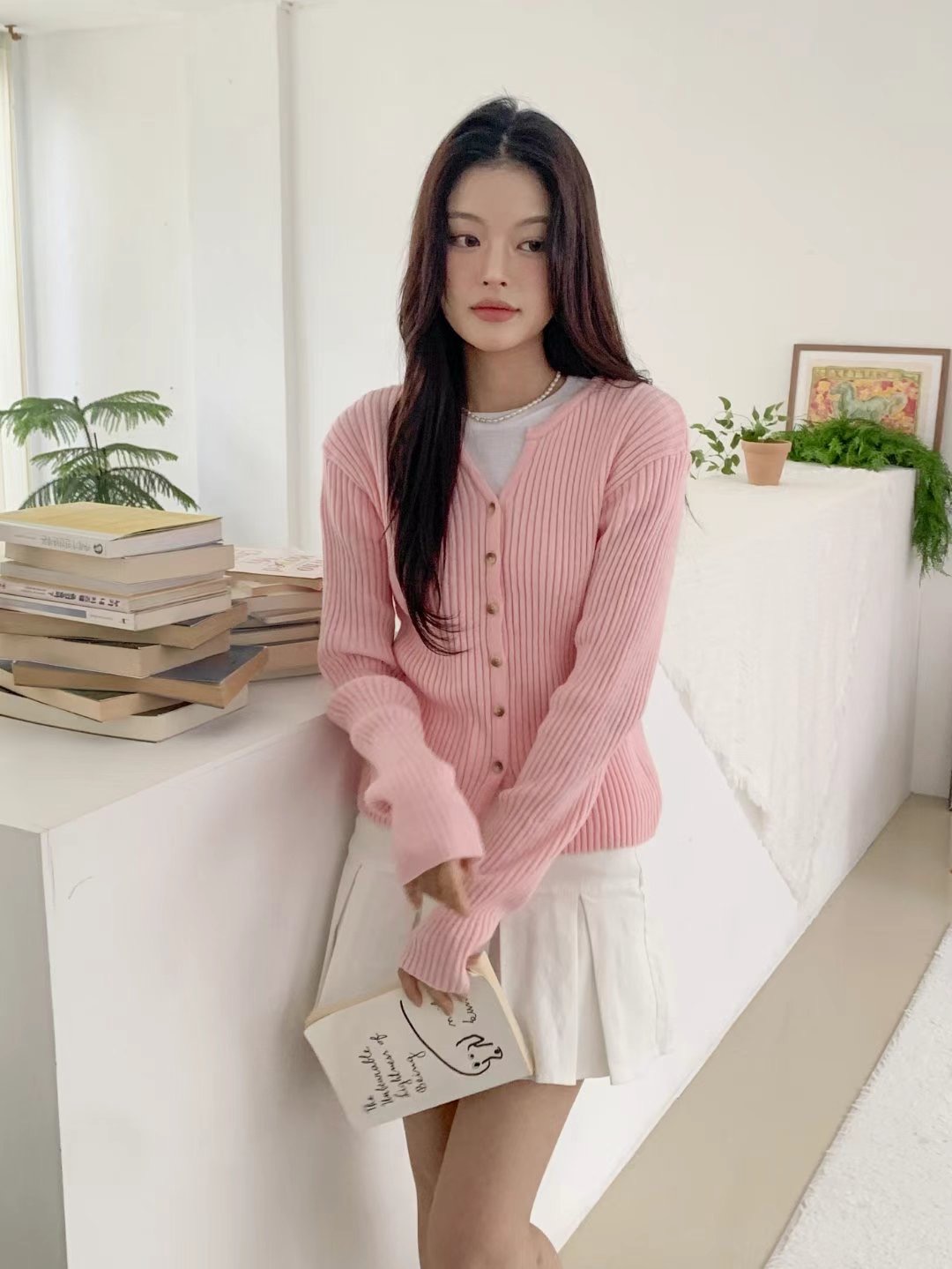 FRIDA韓國代購女裝新品熱賣人氣25春夏推薦休閑時尚職業針織衫FRIDA針織衫