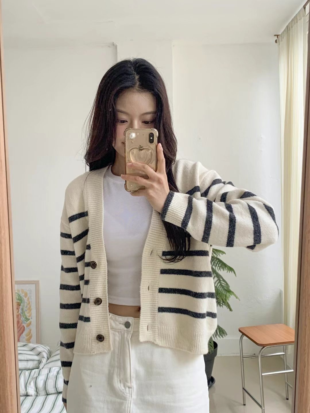 FRIDA東大門實拍女士新品職業推薦時尚熱賣25春夏針織衫開衫FRIDA針織衫