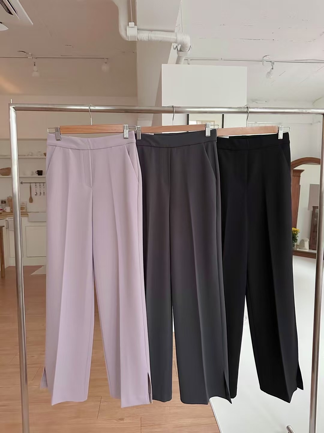 HIGHEND直郵韓國代購女裝新品25春夏時尚真品熱賣正裝褲西褲HIGHEND正裝褲/西褲圖色3左三色