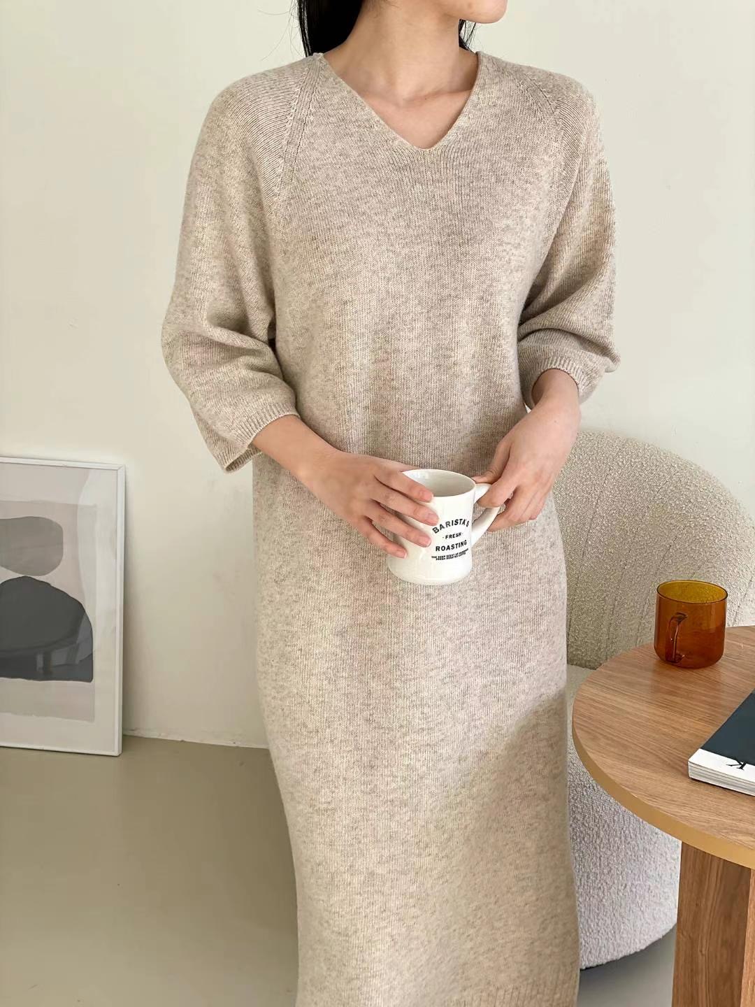 MUSTBE韓國直郵東大門實拍女裝新款休閑熱賣25春夏職業連衣裙MUSTBE連衣裙