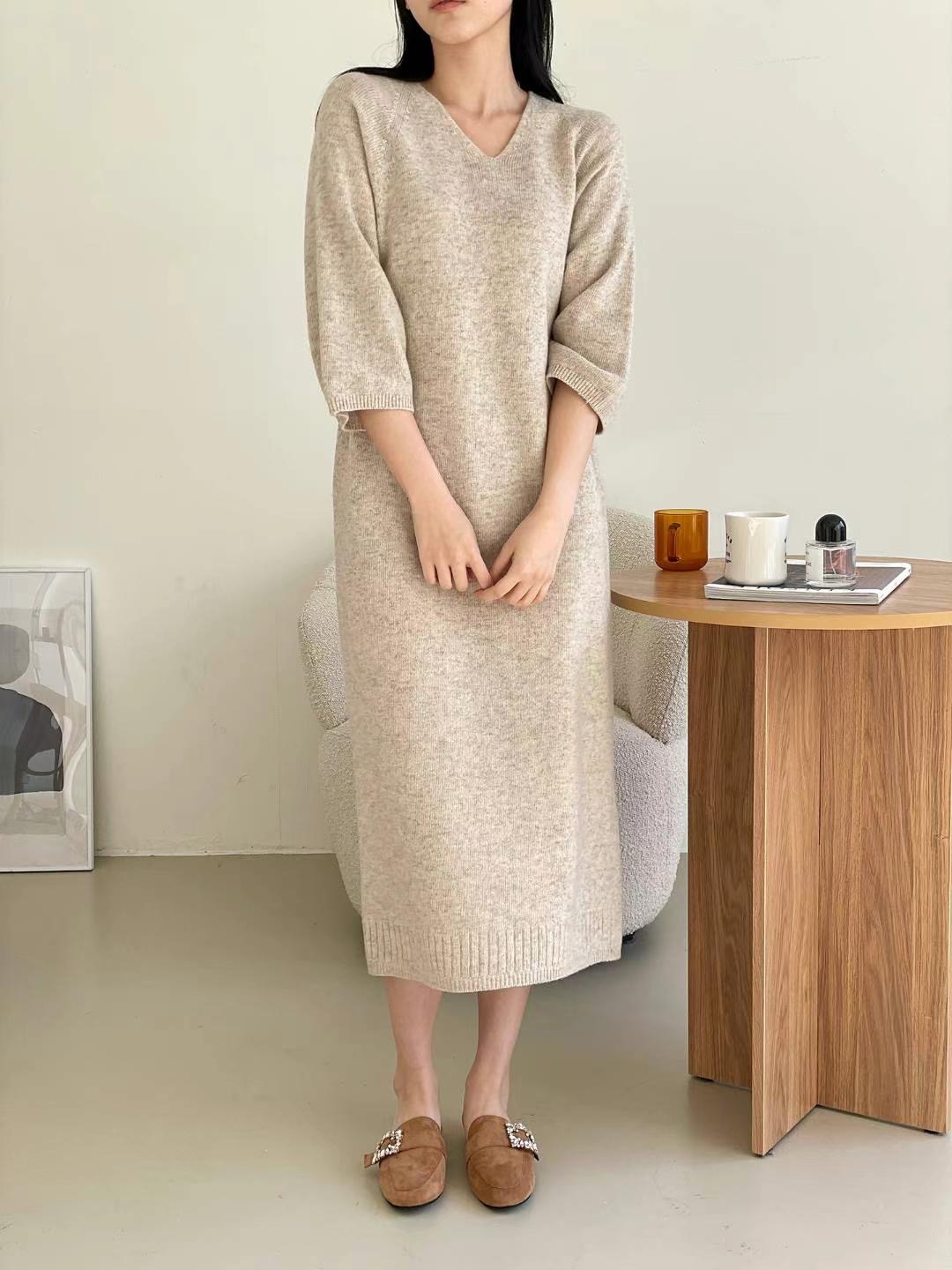 MUSTBE韓國直郵東大門實拍女裝新款休閑熱賣25春夏職業連衣裙MUSTBE連衣裙圖色1