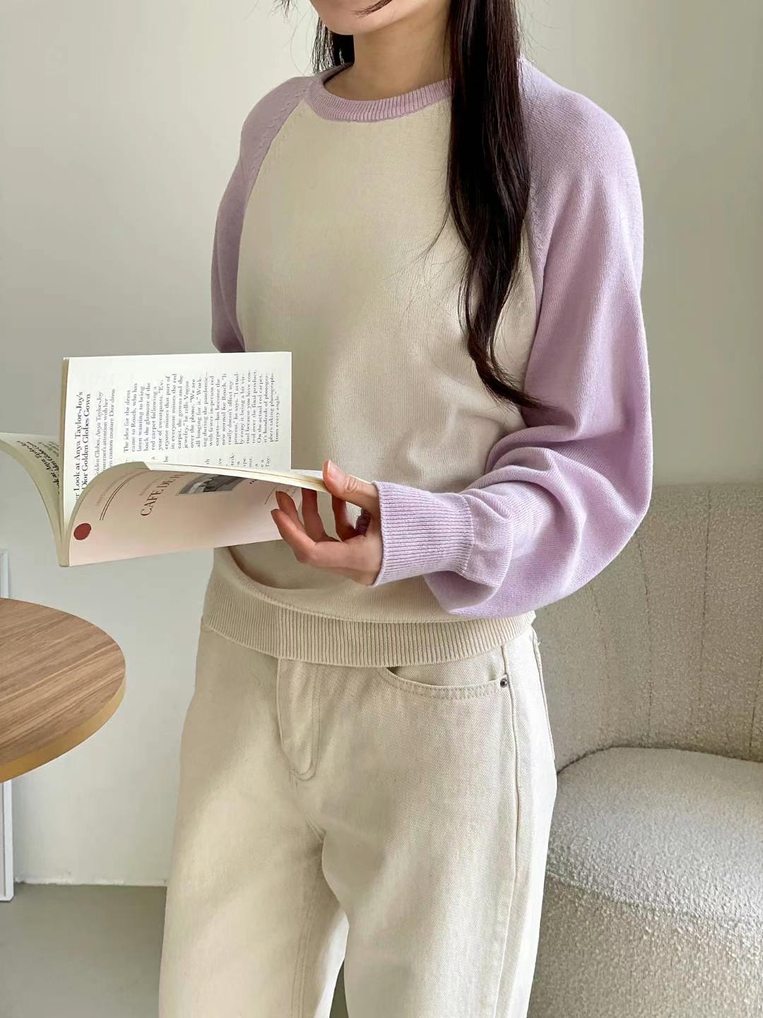 MUSTBE韓國直郵東大門代購女裝新款熱賣休閑真品時尚針織衫MUSTBE針織衫