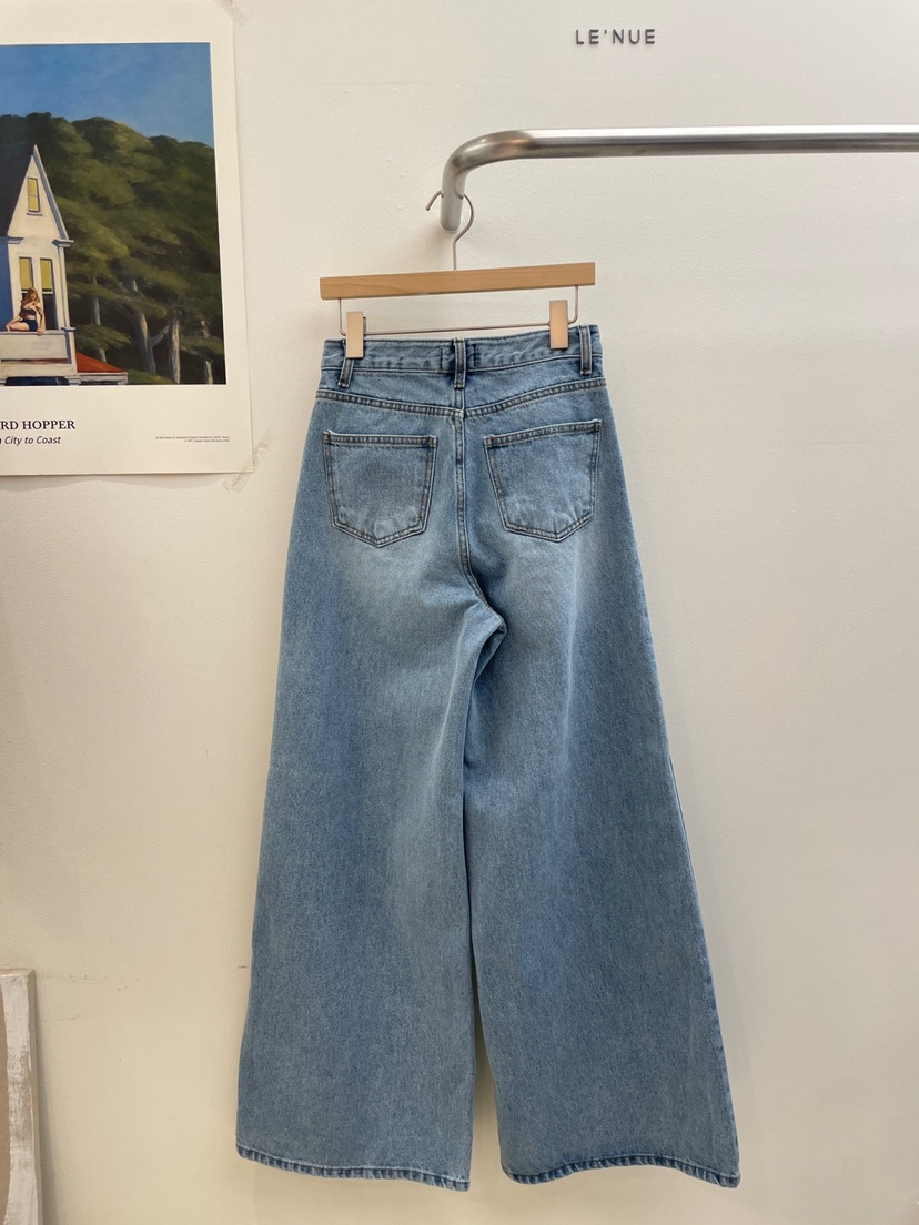 LENUE直郵韓國代購女裝新品時尚真品推薦25春夏熱賣人氣牛仔褲LENUE牛仔褲