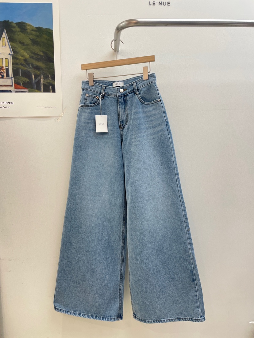LENUE直郵韓國代購女裝新品時尚真品推薦25春夏熱賣人氣牛仔褲LENUE牛仔褲