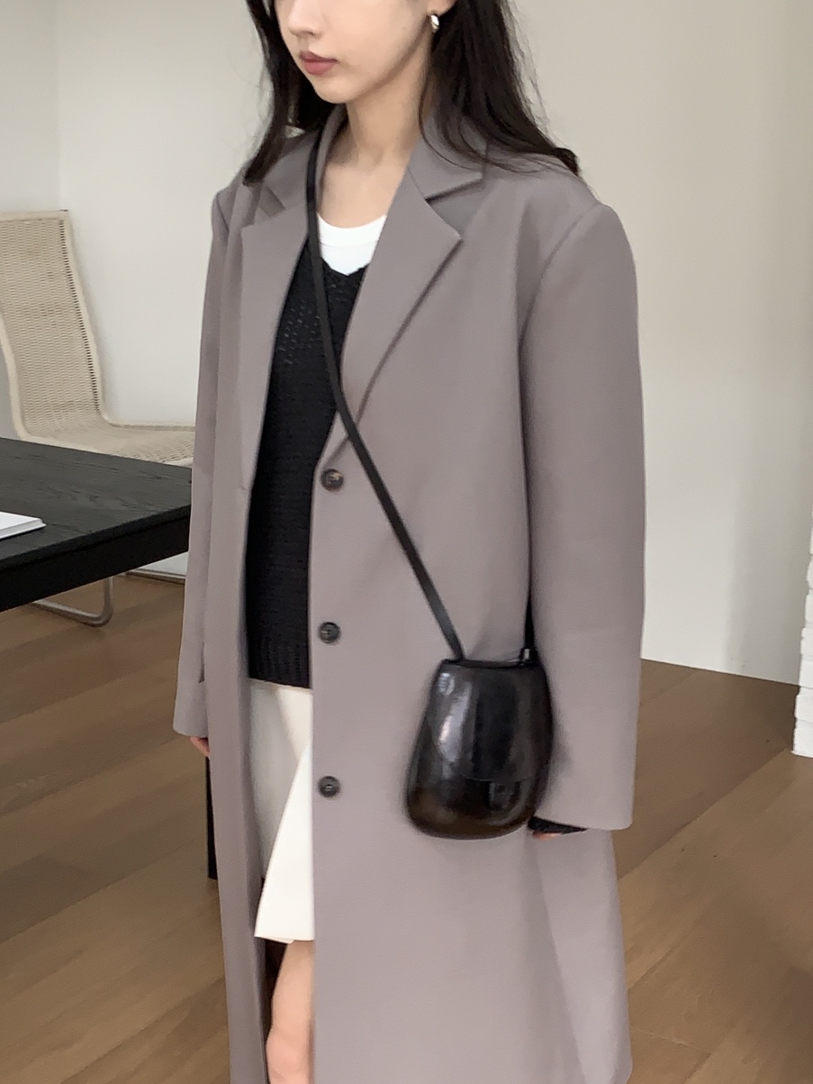 BAKING POWDER直郵韓國代購女裝新品25春夏中長款大衣長款BAKING POWDER中長款大衣