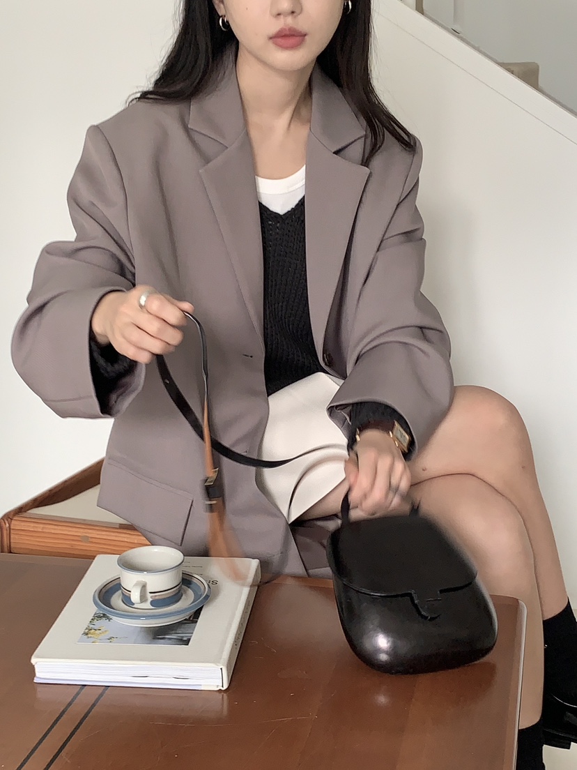 BAKING POWDER直郵韓國代購女裝新品25春夏中長款大衣長款BAKING POWDER中長款大衣