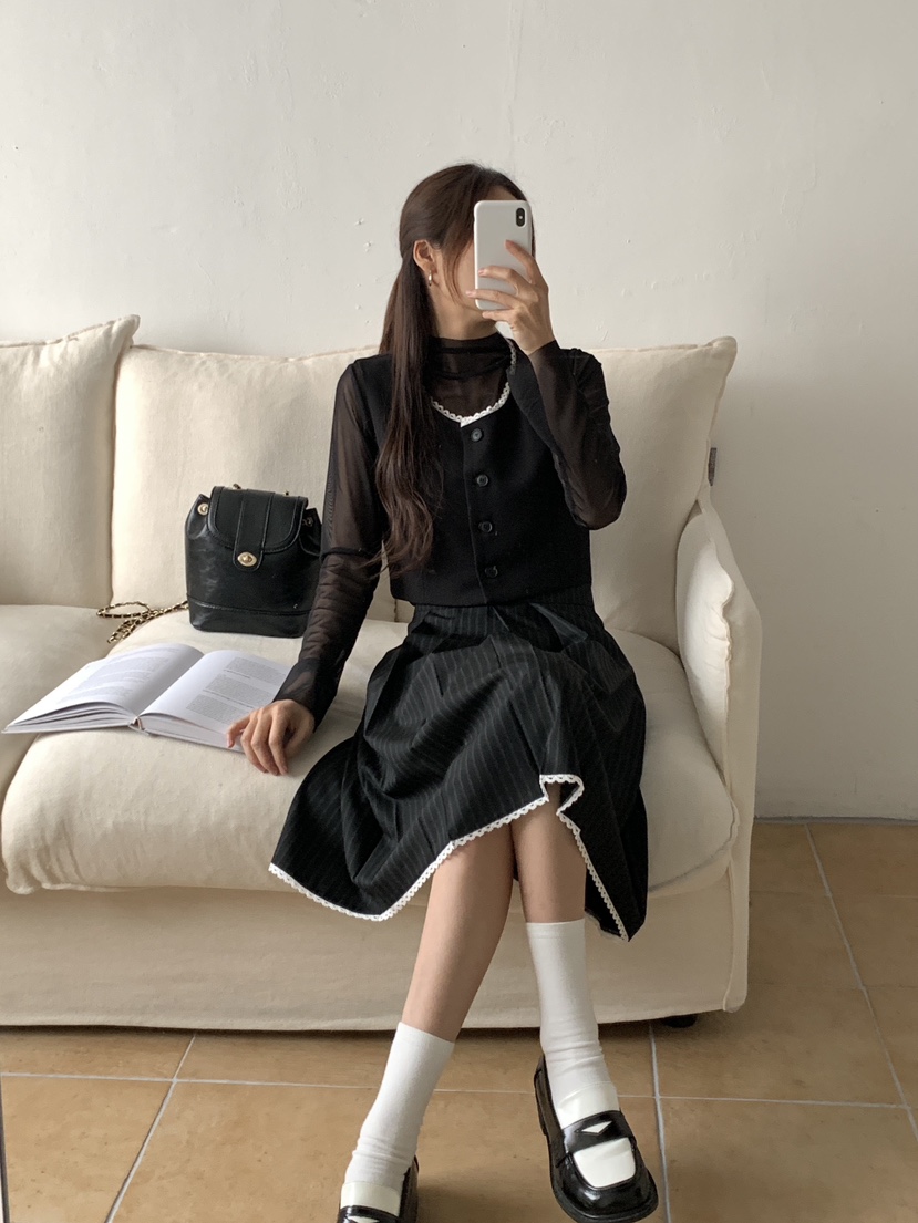 RE:OPENING韓國直郵東大門代購女裝新品熱賣時尚人氣25春夏馬甲RE:OPENING馬甲