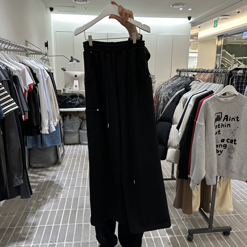 VIVE韓國直郵東大門實拍女裝新款25春夏職業熱賣休閑褲含腰繩VIVE休閑褲圖色2