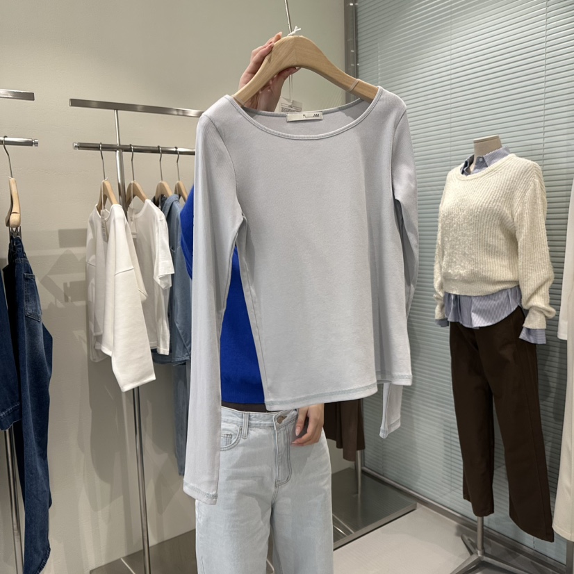 PLAMM韓國直郵東大門代購女裝新品休閑熱賣真品25春夏長袖T恤PLAMM長袖T恤圖色2