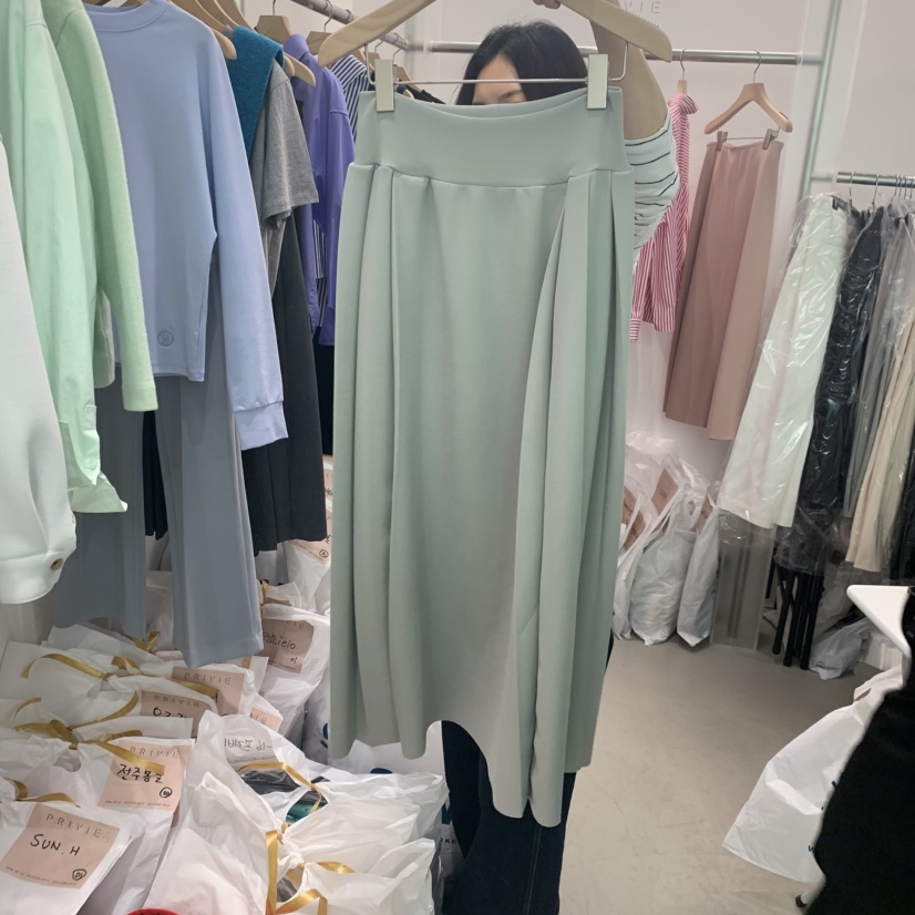PRIVIE韓國直郵女裝新款25春夏職業休閑真品推薦半身裙中短裙PRIVIE半身裙/中短裙圖色1