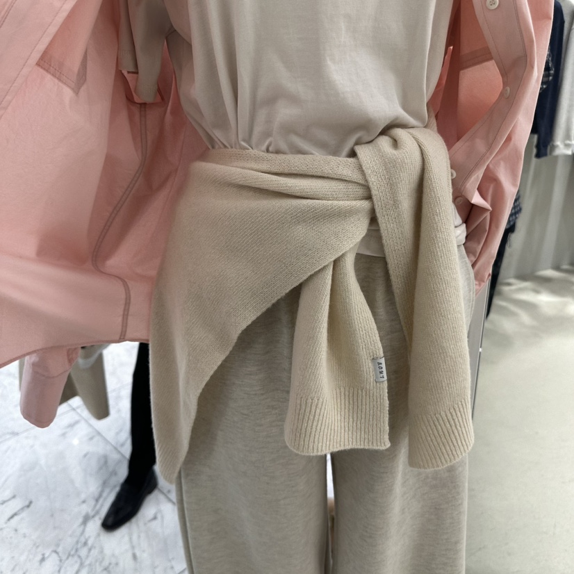 BOUTIQUE SEOUL-P韓國直郵女裝新款推薦圍巾披肩羊毛披肩But ton/BOUTIQUE SEOUL圍巾/披肩圖色4