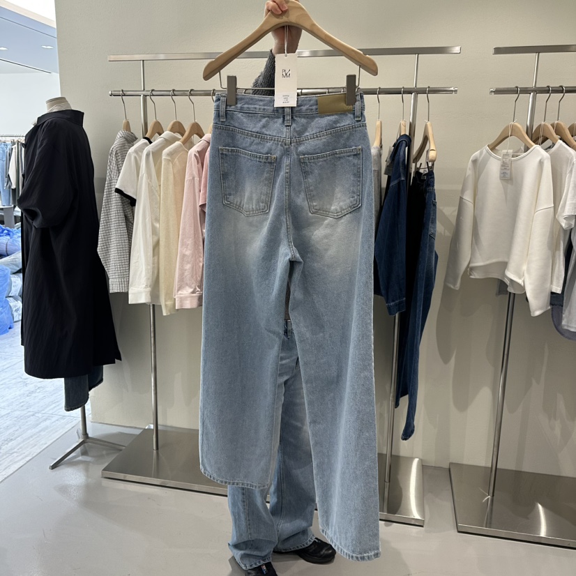 PLAMM直郵韓國代購女裝新款熱賣時尚職業25春夏人氣推薦牛仔褲PLAMM牛仔褲