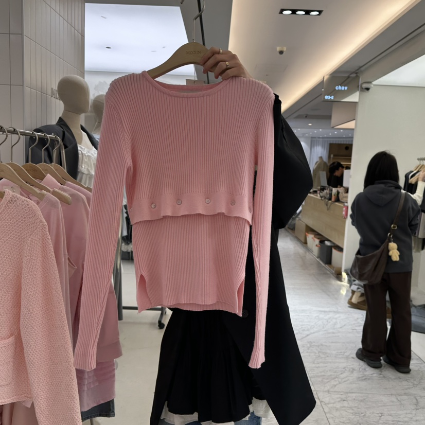 MIXXIN韓國直郵東大門代購女裝新款時尚職業真品人氣針織衫MIXXIN針織衫圖色3