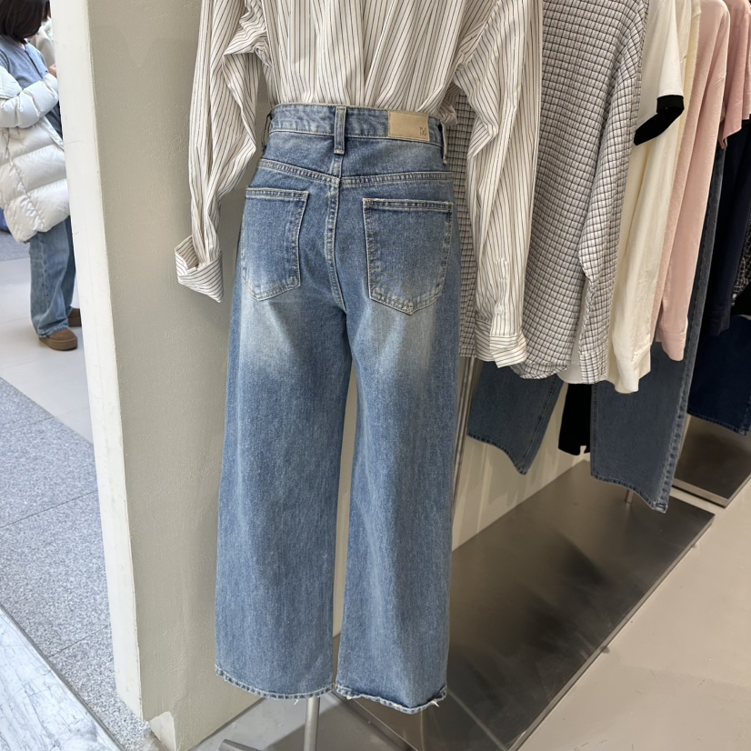 PLAMM韓國直郵東大門實拍女裝新款熱賣休閑25春夏時尚牛仔褲PLAMM牛仔褲