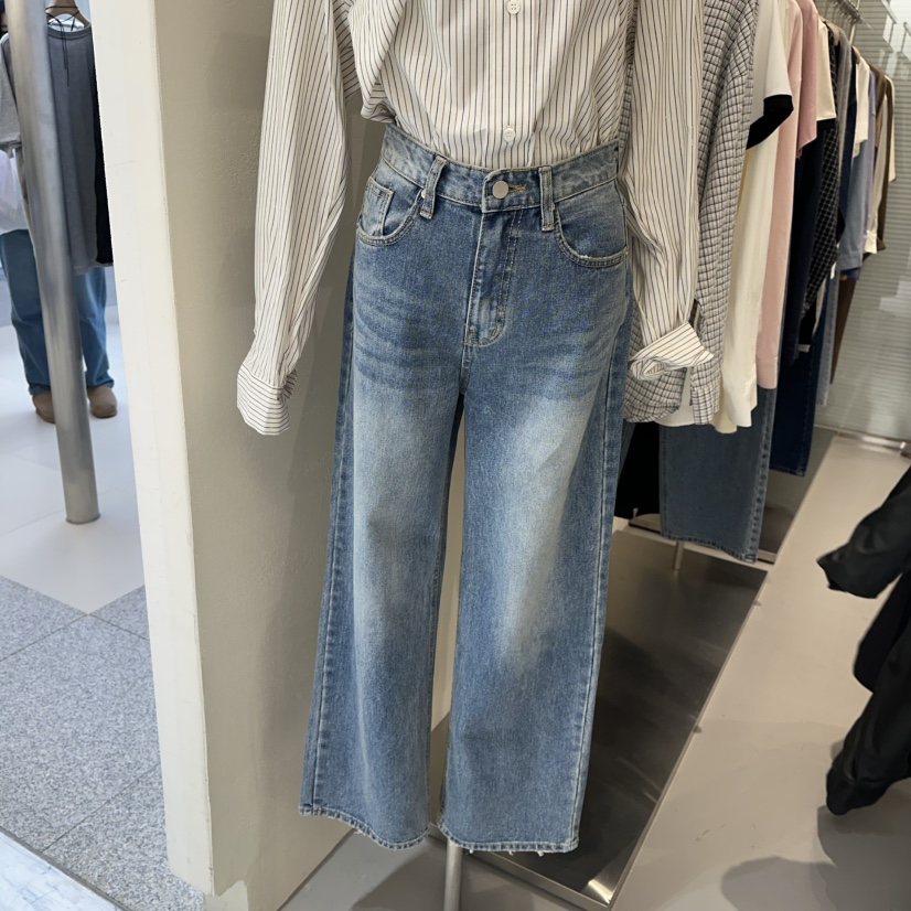 PLAMM韓國直郵東大門實拍女裝新款熱賣休閑25春夏時尚牛仔褲PLAMM牛仔褲圖色1