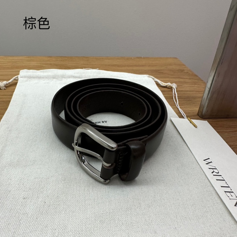WRITTEN BY直郵韓國代購女裝新品25春夏職業休閑人氣推薦腰帶WRITTEN BY腰帶圖色1