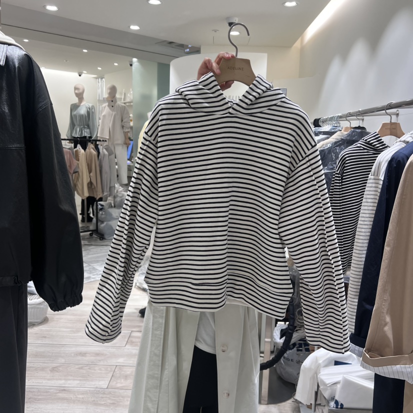 ADELINE韓國直郵女裝新品25春夏推薦人氣真品職業熱賣休閑衛衣ADELINE衛衣圖色2