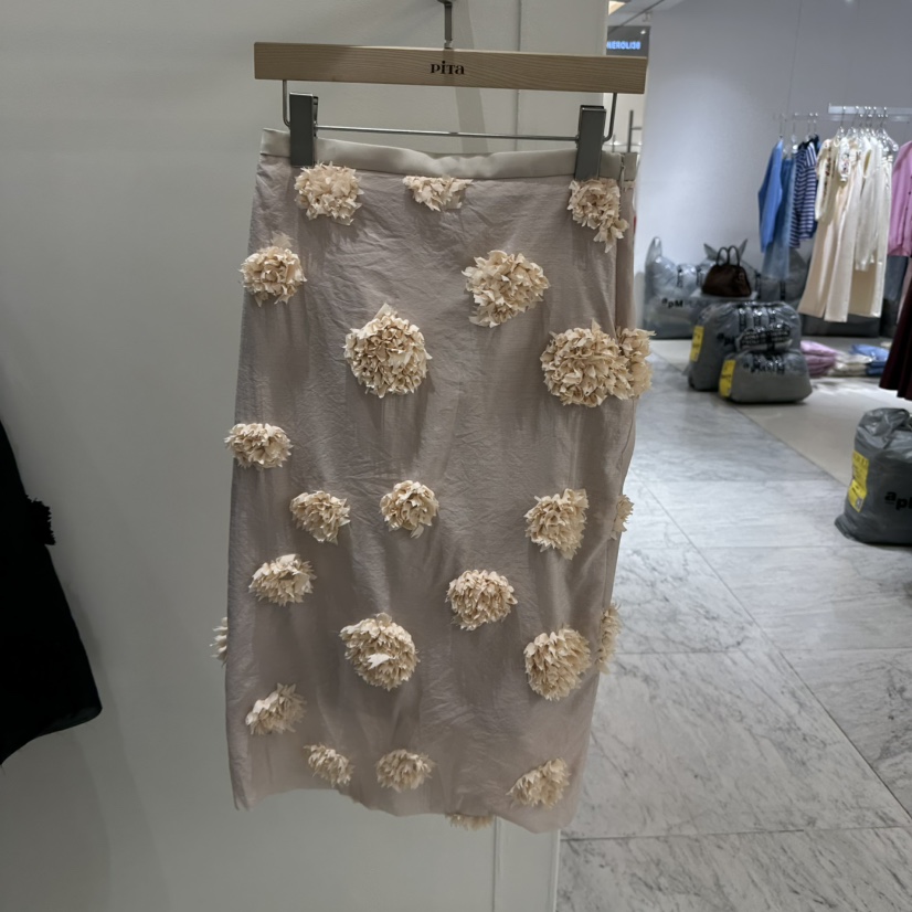 PITA直郵韓國代購女裝新款推薦休閑職業熱賣時尚半身裙中短裙THE VERLIN/piTa半身裙/中短裙圖色1