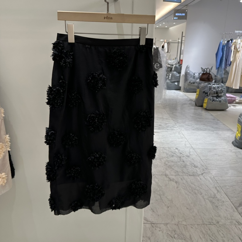 PITA直郵韓國代購女裝新款推薦休閑職業熱賣時尚半身裙中短裙THE VERLIN/piTa半身裙/中短裙圖色2