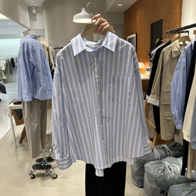 BOUTIQUE SEOUL-P韓國直郵女裝新品25春夏人氣襯衫蕾絲衫But ton/BOUTIQUE SEOUL襯衫/蕾絲衫圖色2