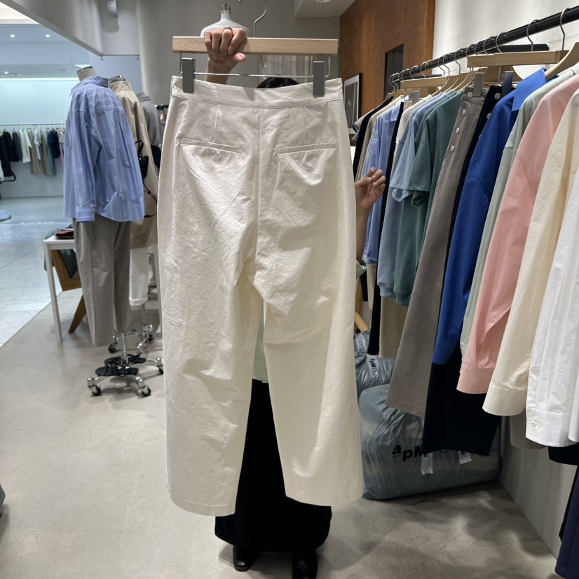 BOUTIQUE SEOUL-P直郵韓國代購女裝新款職業休閑25春夏休閑褲But ton/BOUTIQUE SEOUL休閑褲