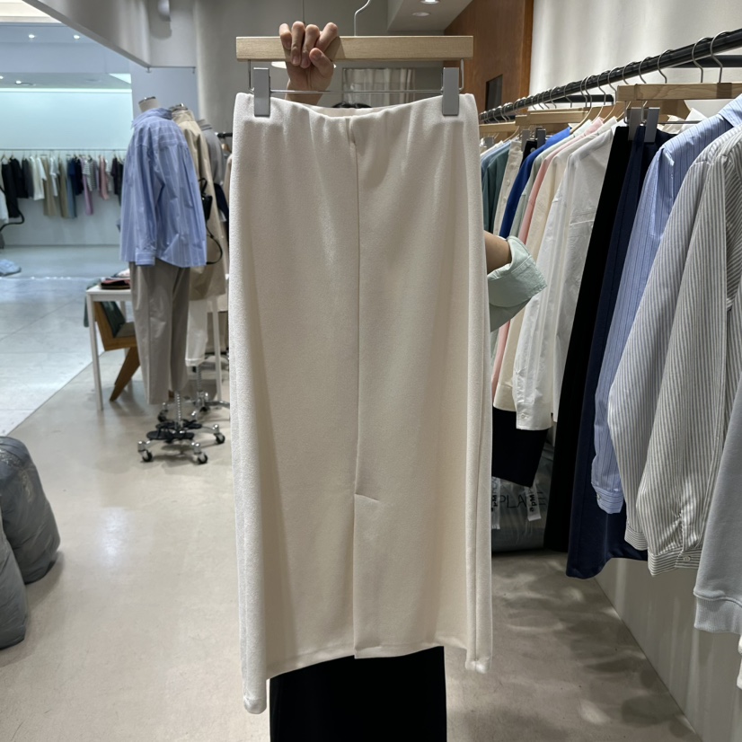 BOUTIQUE SEOUL-P直郵韓國代購女裝新款休閑25春夏推薦長裙But ton/BOUTIQUE SEOUL長裙