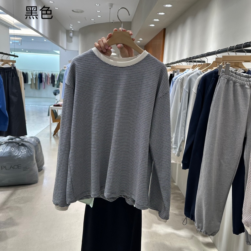 BOUTIQUE SEOUL-P韓國直郵女裝新款職業推薦休閑時尚長袖T恤But ton/BOUTIQUE SEOUL長袖T恤圖色2