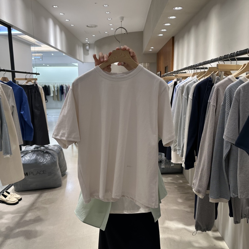 BOUTIQUE SEOUL-P韓國直郵東大門代購女裝新款25春夏熱賣T恤But ton/BOUTIQUE SEOULT恤圖色3