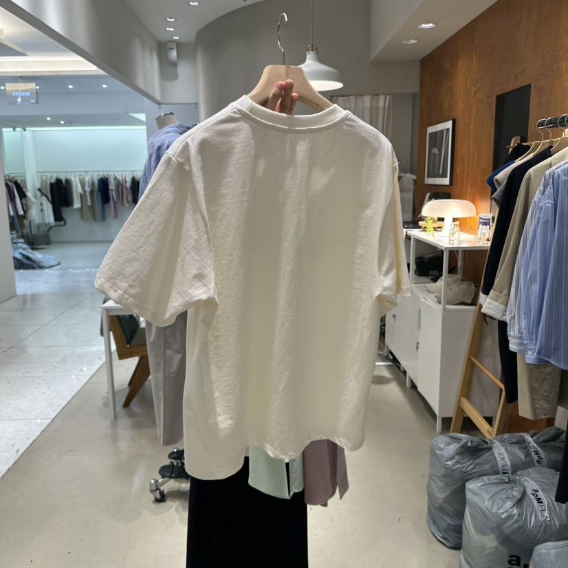 BOUTIQUE SEOUL-P直郵韓國代購女裝新款休閑人氣職業推薦T恤But ton/BOUTIQUE SEOULT恤