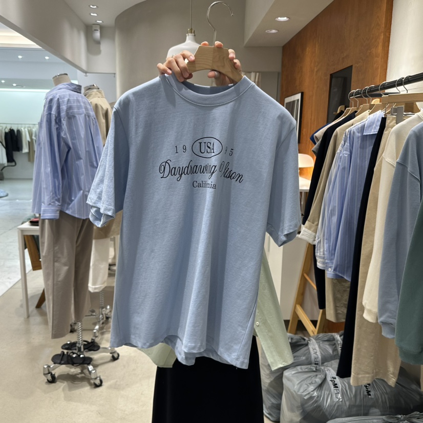 BOUTIQUE SEOUL-P直郵韓國代購女裝新款休閑人氣職業推薦T恤But ton/BOUTIQUE SEOULT恤圖色2