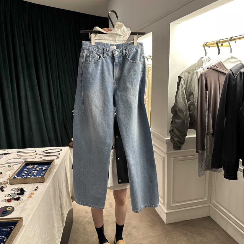 ETER直郵韓國代購女裝新款時尚推薦人氣真品休閑25春夏牛仔褲eter/VERSO牛仔褲