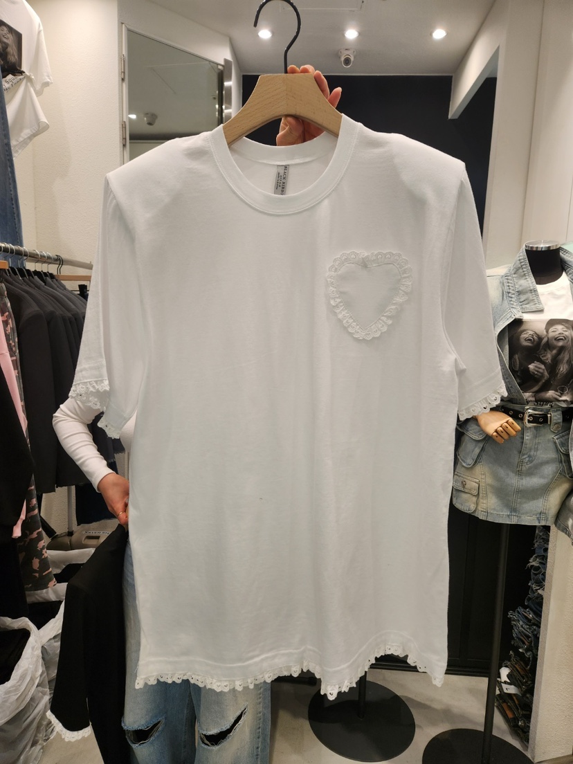 BLACK RIBBON-A直郵韓國代購女裝新品25春夏人氣推薦休閑T恤BLACK RIBBON-AT恤