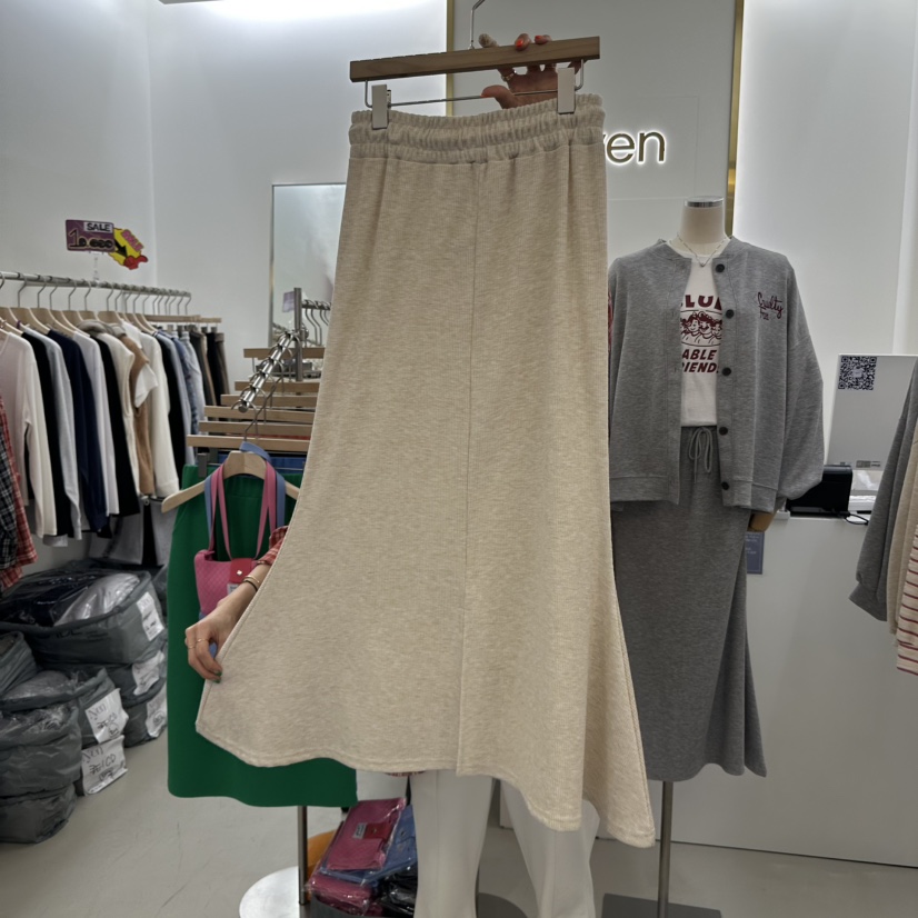 N YEN韓國直郵東大門代購女裝新品真品人氣休閑時尚長裙喇叭N YEN長裙