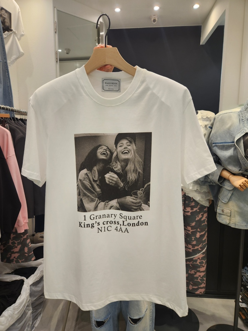 BLACK RIBBON-A韓國直郵女裝新品真品推薦25春夏人氣休閑T恤BLACK RIBBON-AT恤